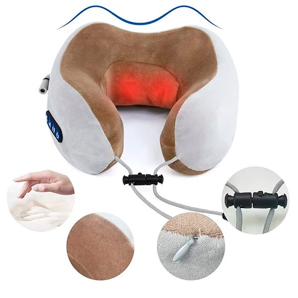 Perna electrica cu vibromasaj, cervicala, relaxare musculara, functie incalzire - RelaxU.ro