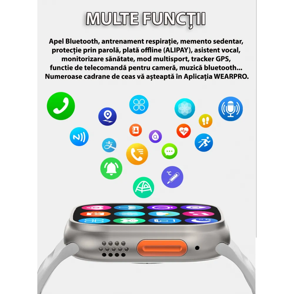 Ceas Smartwatch RelaxU® Track RL34 Plus - RelaxU.ro