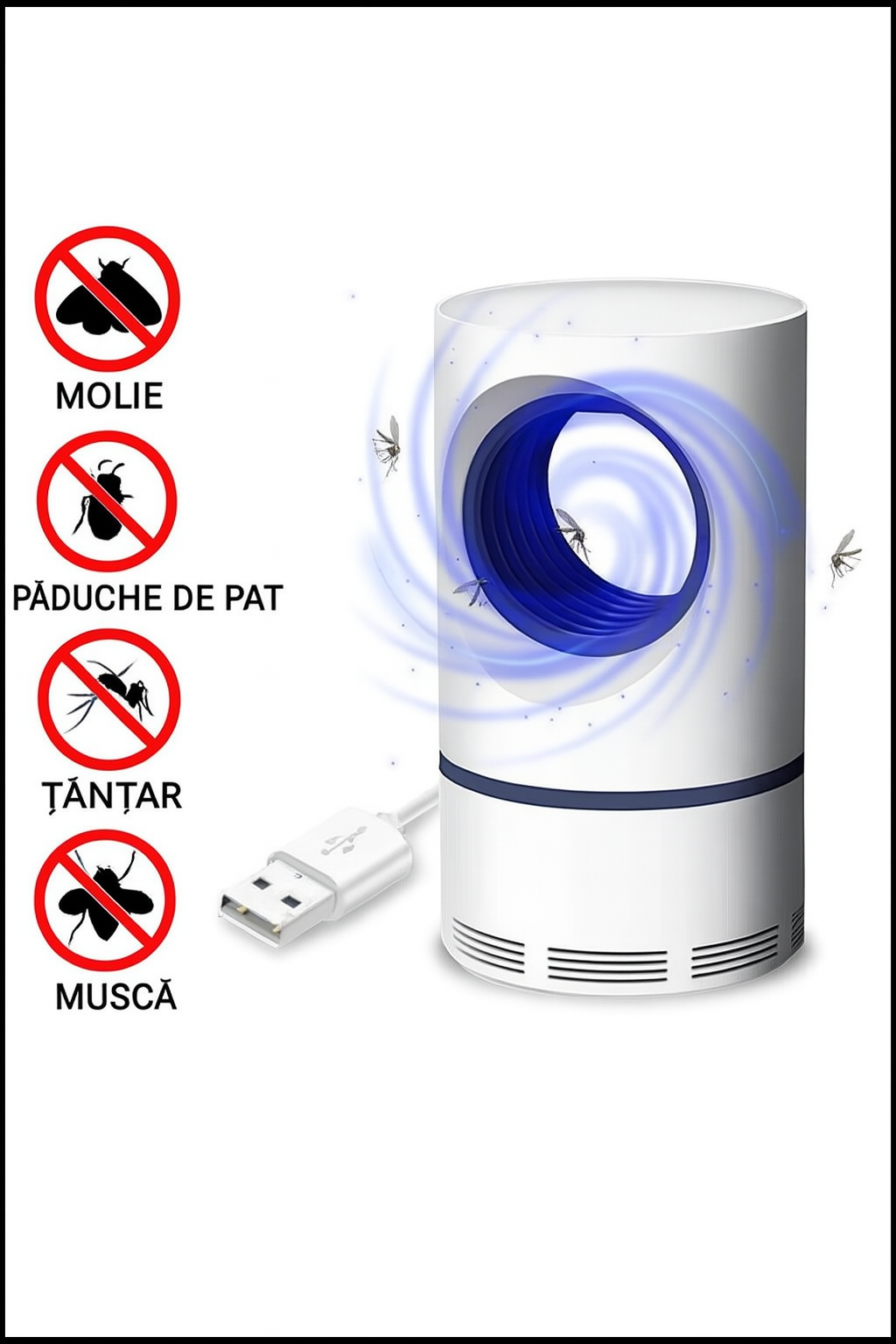 Lampa UV RelaxU © anti insecte cu mod aspirare