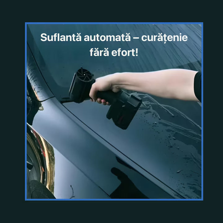 Suflanta de Aer RelaxU® Multifunctionala Portabila, Incarcare Auto, pentru Gratar, Masina, Indepartare Frunze si Praf, 1500 mAh, , Negru - RelaxU.ro