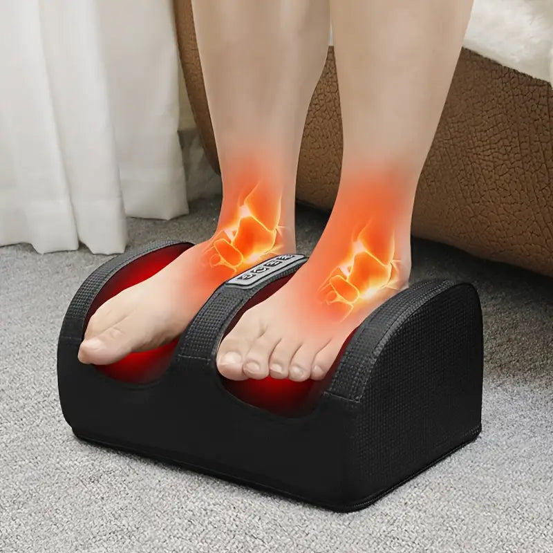 Aparat masaj Shiatsu pentru picioare RelaxU®, functie incalzire, 20 capete de masaj - RelaxU.ro