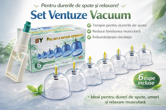 Set Ventuze Vacuum Portabil