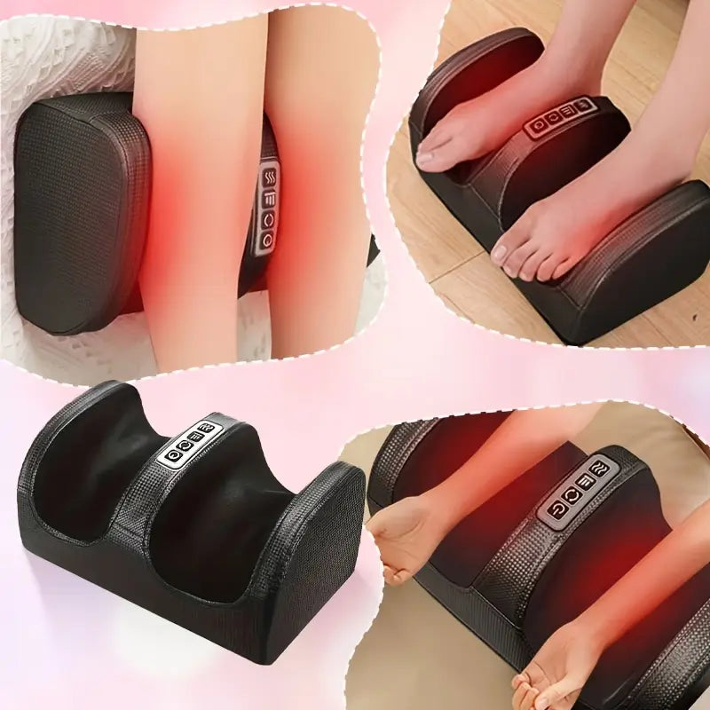 Aparat masaj Shiatsu pentru picioare RelaxU®, functie incalzire, 20 capete de masaj - RelaxU.ro