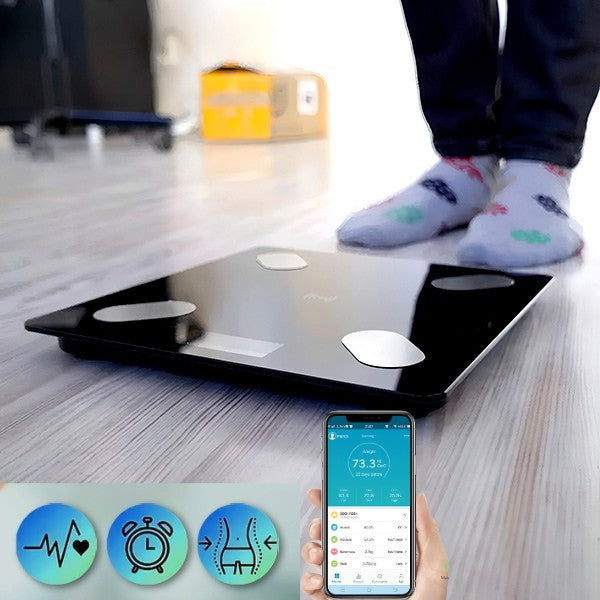 RelaxU интелигентна везна за телесна диагностика, USB зареждане, Bluetooth връзка