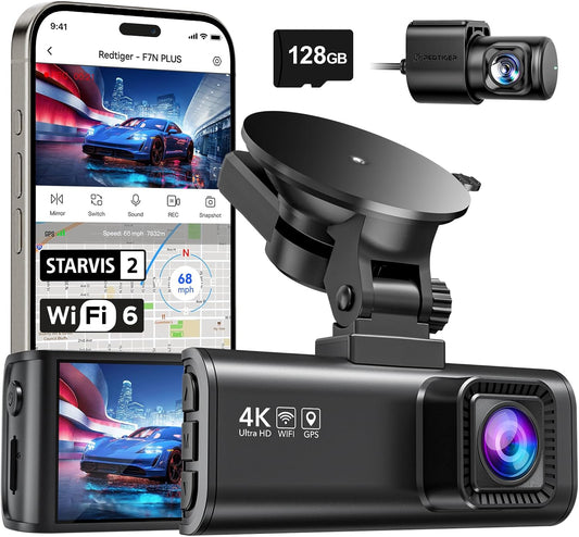 Camera auto duala Dash Cam M4Pro Ultracompact ,Rezolutie 2304×1296, Wi-Fi, Unghi vizual 130°, Type-C