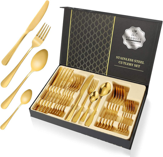 Set Elegant de Tacâmuri Aurii