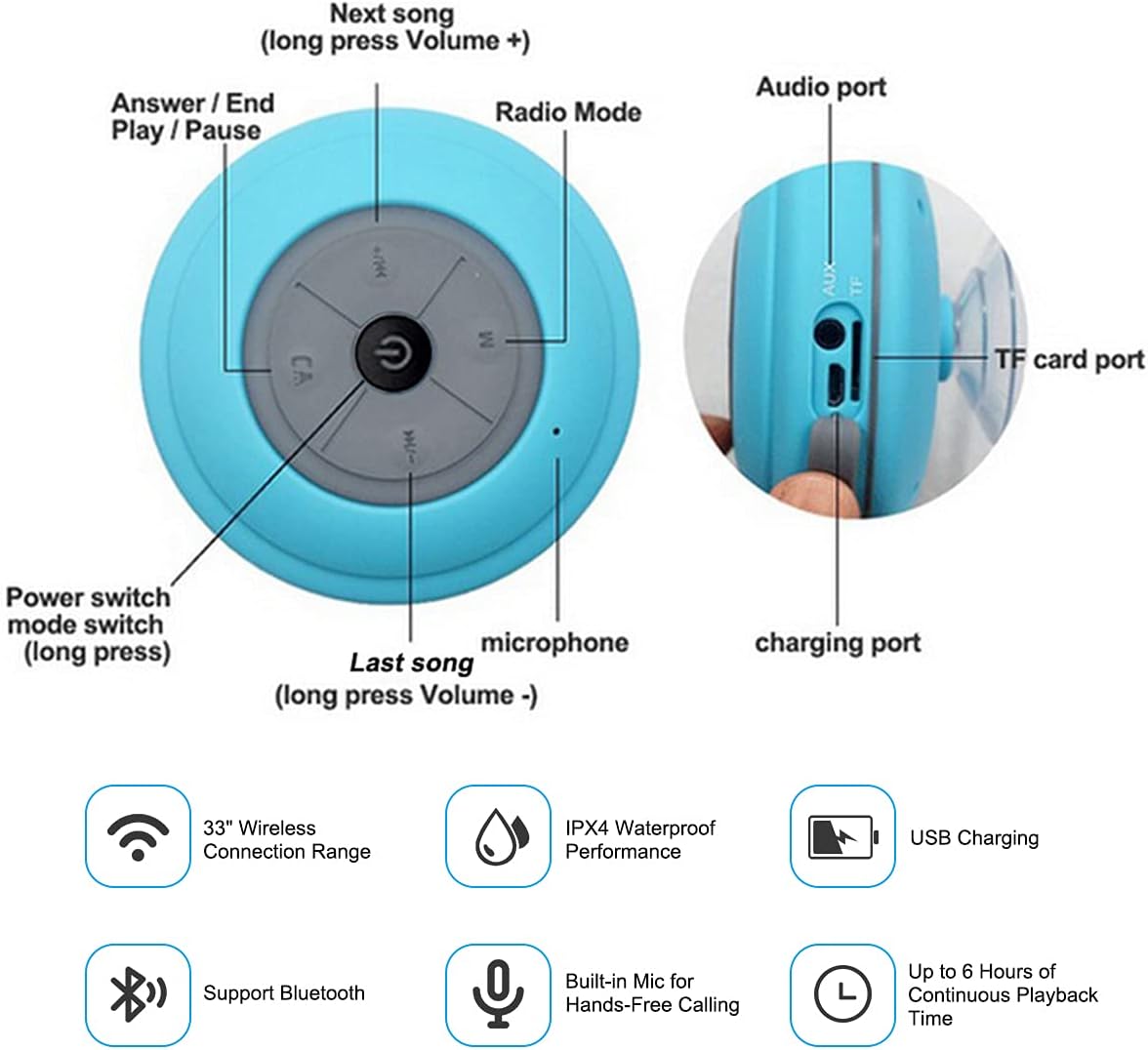 Boxă Duș Guppy Bluetooth