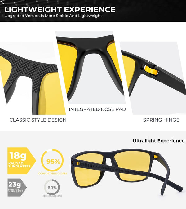Ochelari Polarizați NightView® , Claritate și Protecție UV, Siguranta Trafic