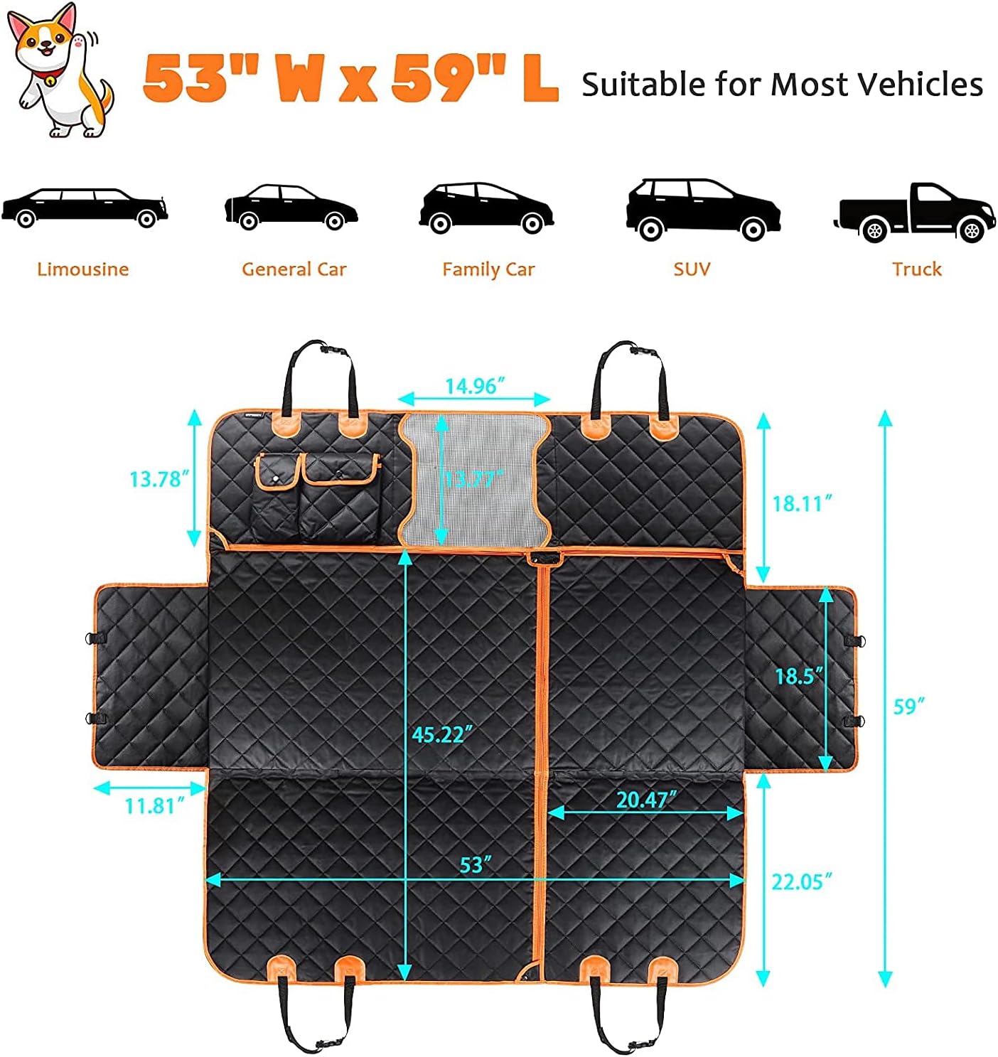 Scut Auto Pentru Câini Robust