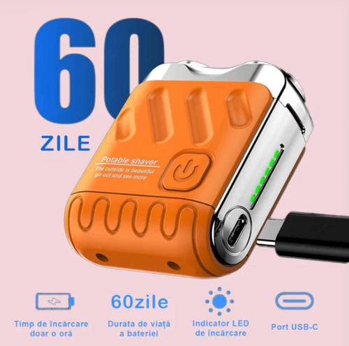 Aparat de Ras Electric RelaxU©,Shaver portabil Compact, Puternic și Elegant - RelaxU.ro