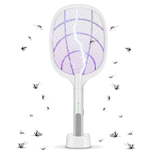 Paleta electrica reincarcabila RelaxU © anti tantari, insecte, cu suport si USB - RelaxU.ro