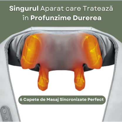 Aparat Masaj Cervical RelaxU® pentru Relaxare Musculara, Functie Incalzire - RelaxU.ro