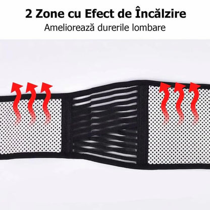 Centura lombara cu magneti si turmalina RelaxU © - RelaxU.ro
