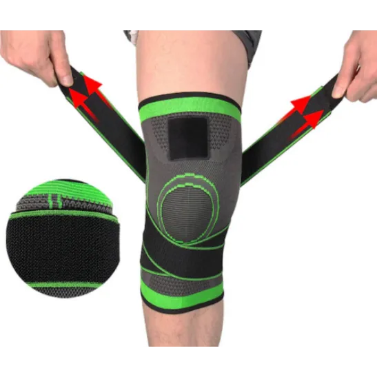 Genunchiera elastica, RelaxU © ajustabila cu bretele elastice, bandaj pentru genunchi cu compresie - RelaxU.ro