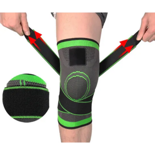 Genunchiera elastica, RelaxU © ajustabila cu bretele elastice, bandaj pentru genunchi cu compresie - RelaxU.ro